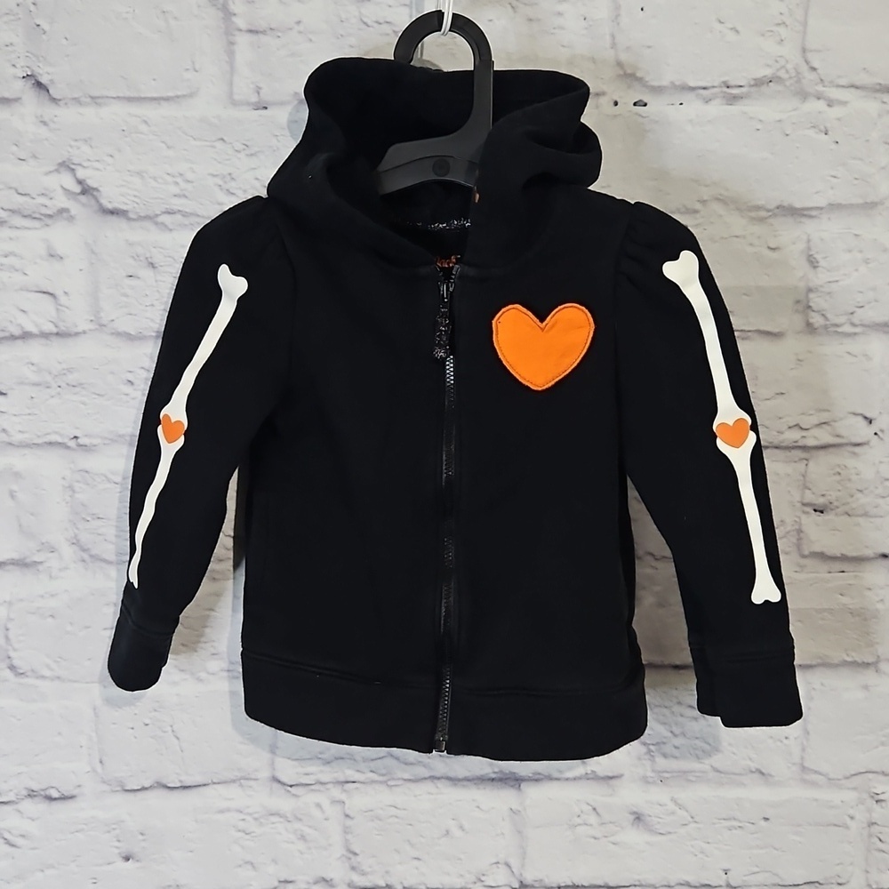 Halloween skeleton zip up hoodie